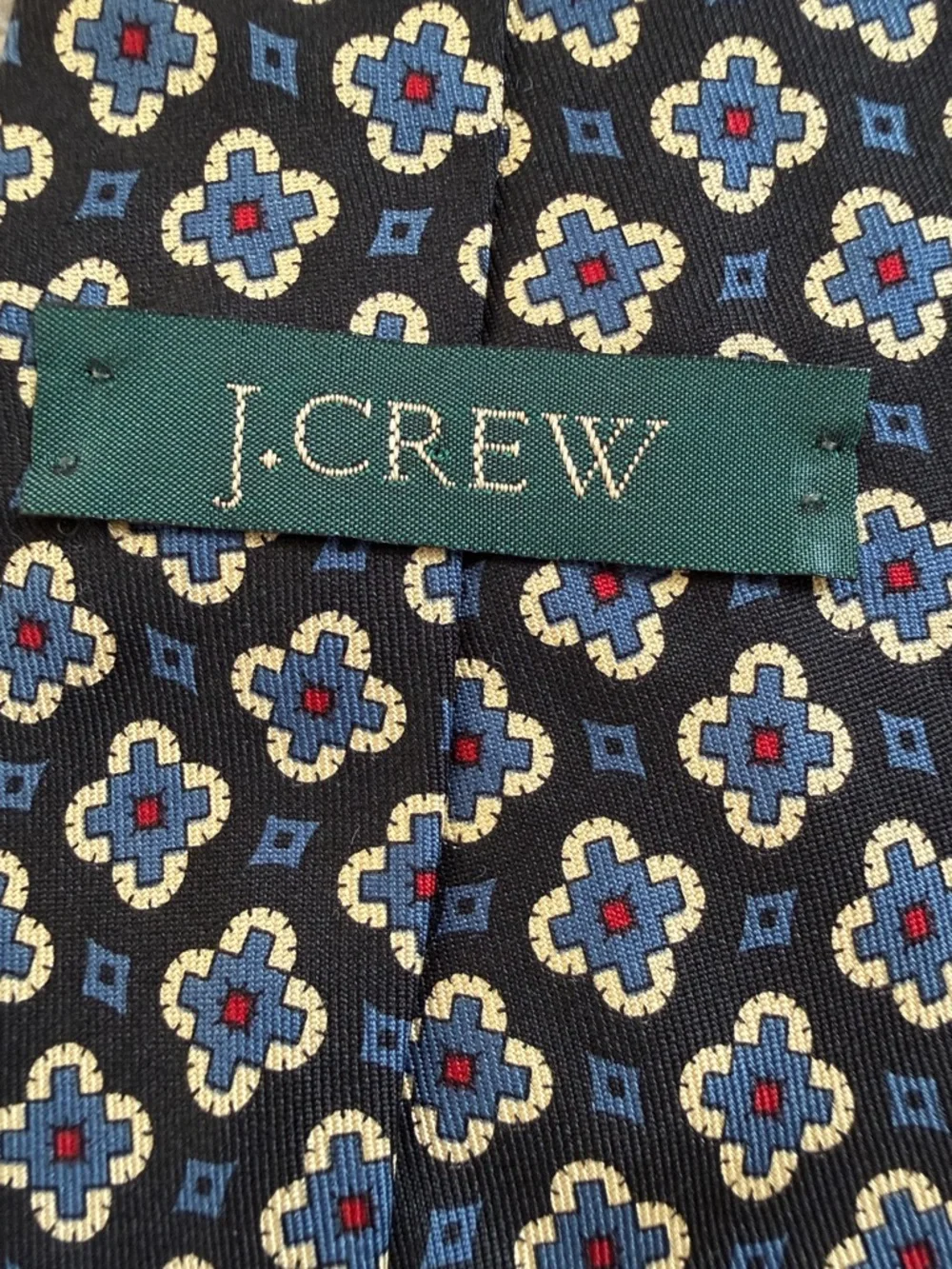 Vintage 90s J. Crew Handmade Silk Tie
